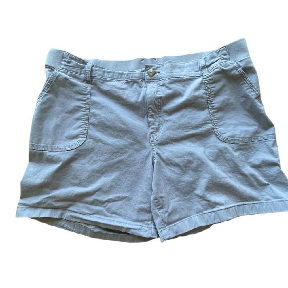 Lee Riders Gray Midrise Shorts Waist 37 97% Cotton 3% Spandex 20M